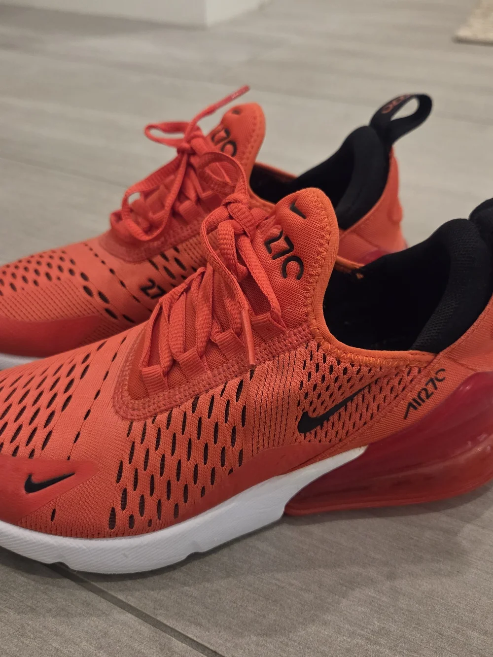 Nike Kids Air Max 270 Sneakers - Red with Black Accents
